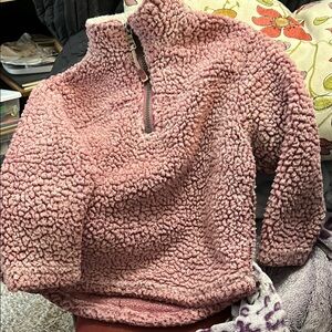 Cozy Pink Sherpa Kids Jacket